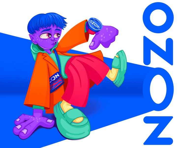 Дизайн персонажей для конкурса Ozon на Dprofile