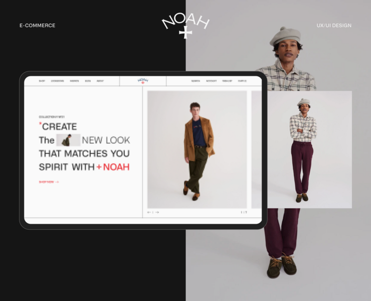 NOAH — e-commerce redesign на Dprofile