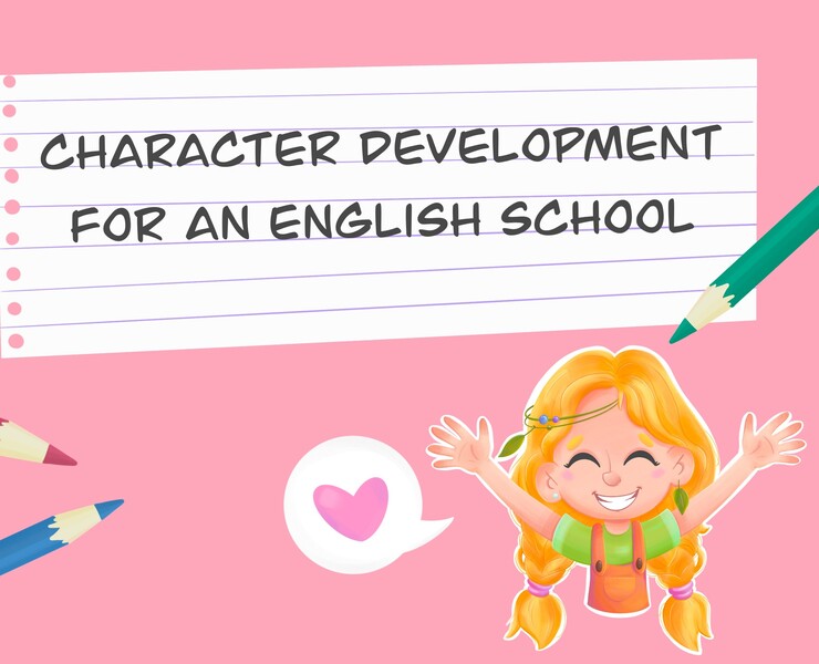 Character design for English language school — Иллюстрация на Dprofile