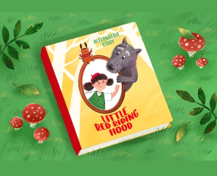 Little Red Riding Hood book project — Иллюстрация на Dprofile