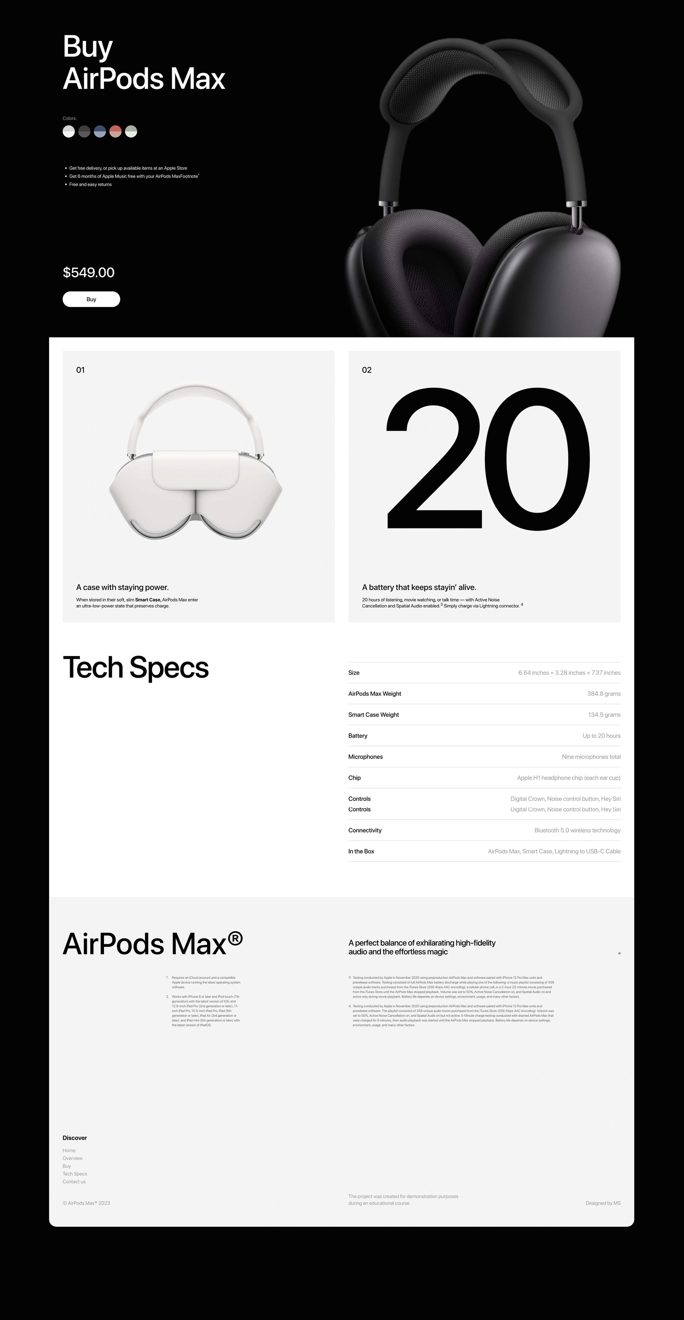 Apple AirPods Max® Redesign — Изображение №9 — Интерфейсы, Графика на Dprofile