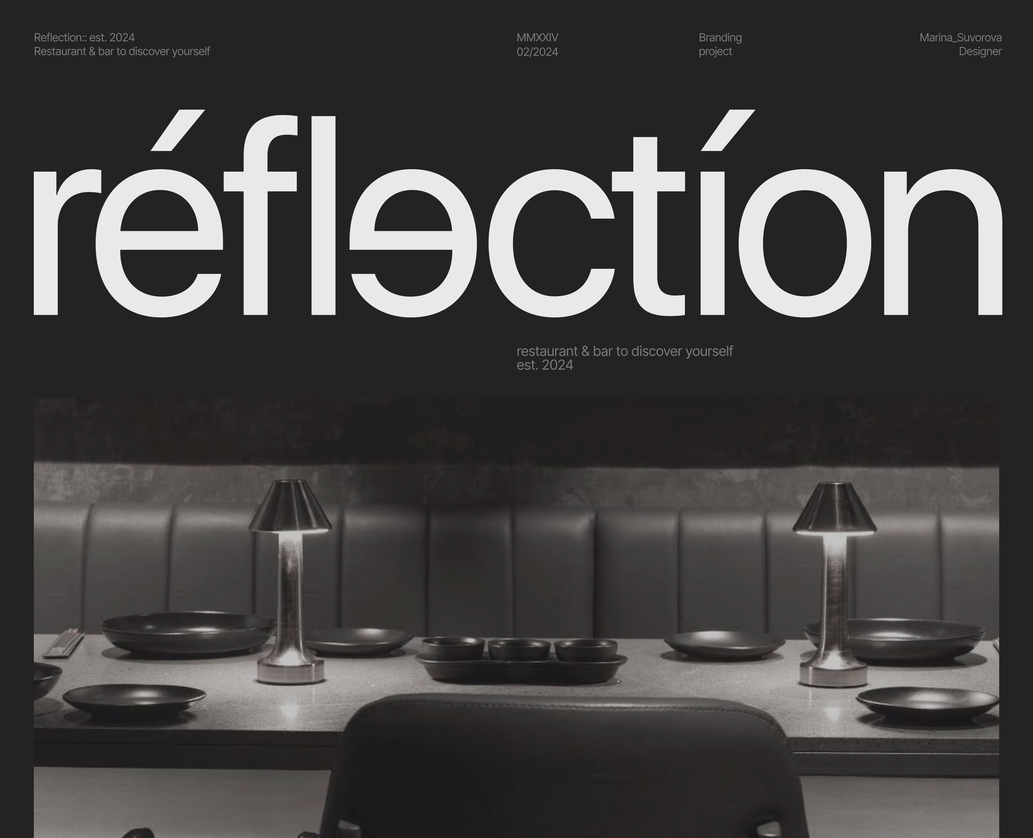 Reflection:: Restaurant & bar to discover yourself — Брендинг на Dprofile