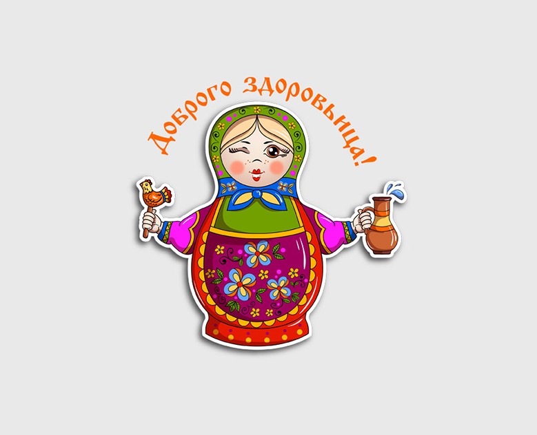 Стикерпак "Матрёшки" для компании "Mail.ru Group" — Иллюстрация, Графика на Dprofile