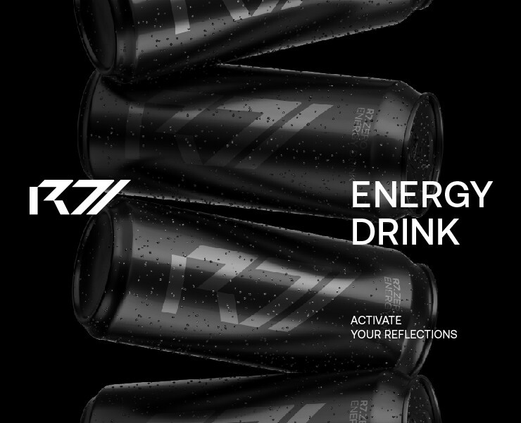 R7. Energy Drink — Брендинг, Графика на Dprofile