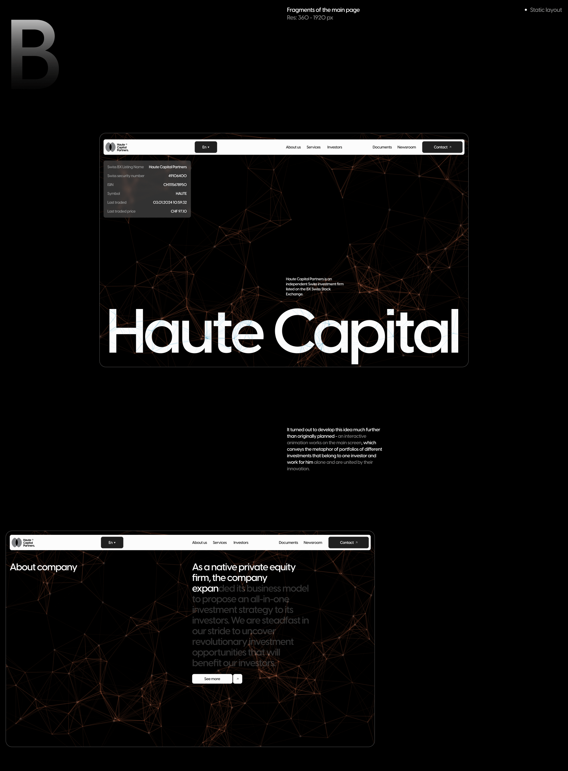 Haute Capital | Web — Изображение №2 — Интерфейсы на Dprofile