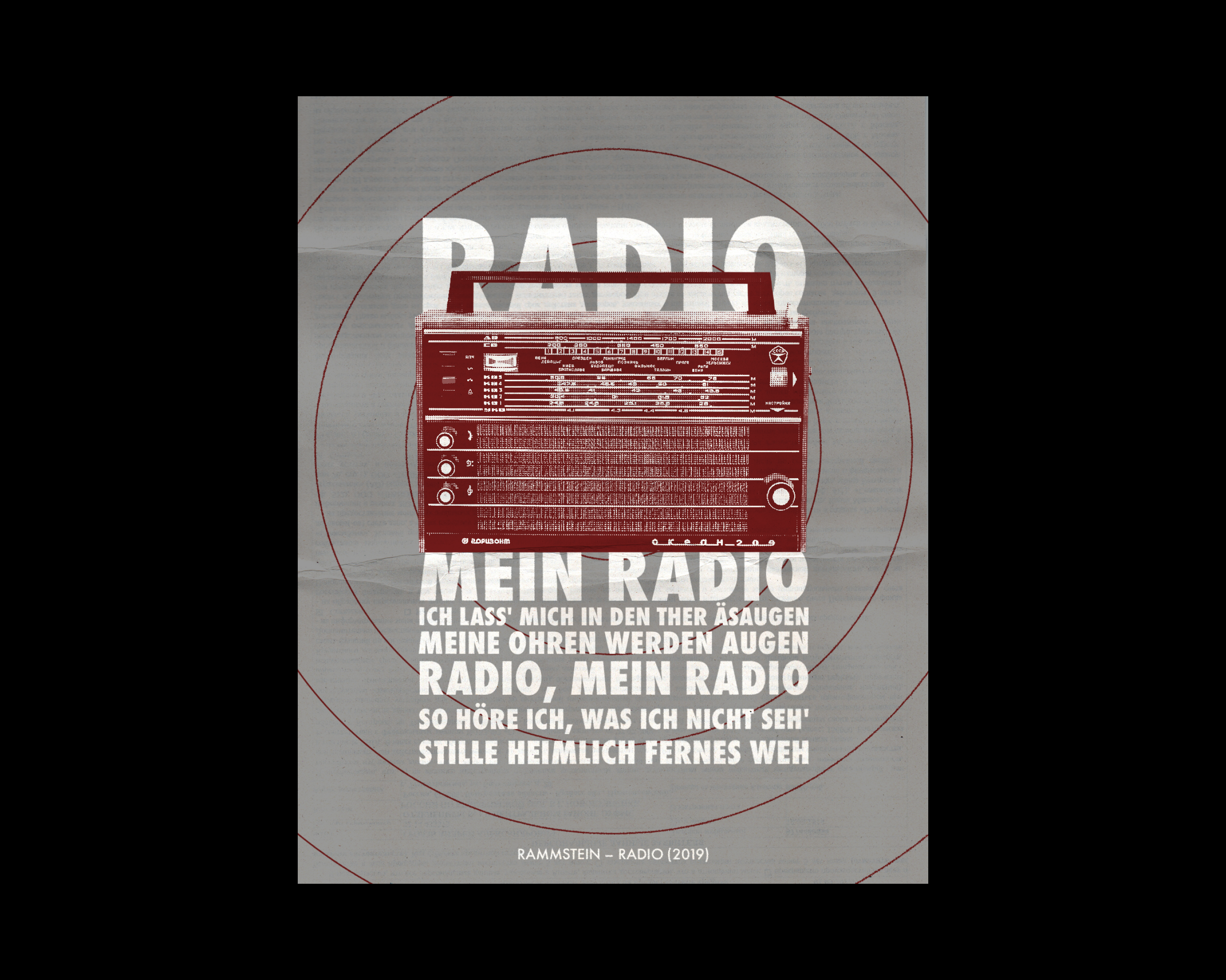 Rammstein — Radio. Poster — Изображение №1 — Иллюстрация, Графика на Dprofile