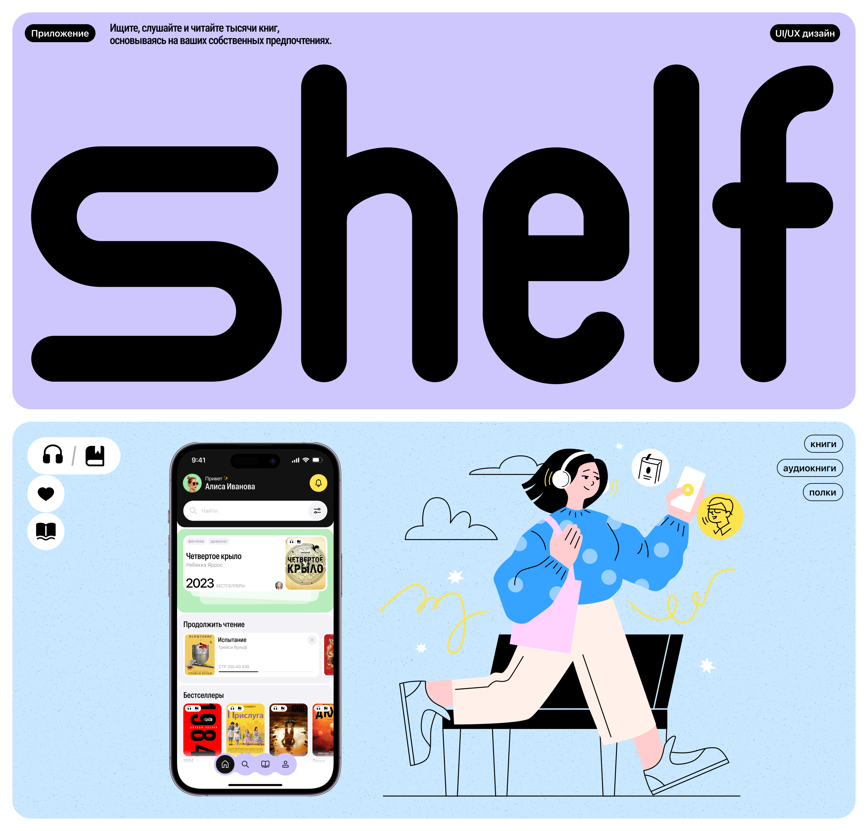 Shelf — Изображение №1 — Интерфейсы, Брендинг на Dprofile