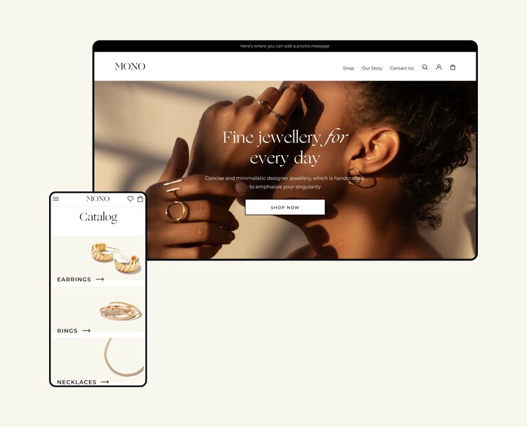 Mono Jewelry | E-commerce — Интерфейсы на Dprofile