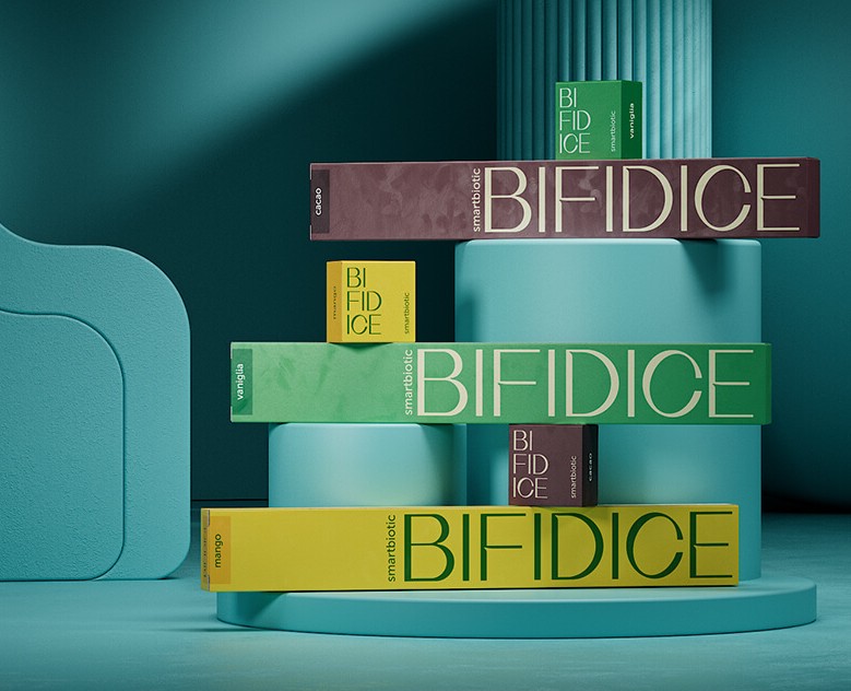 Мороженое BIFIDICE — Брендинг, 3D на Dprofile