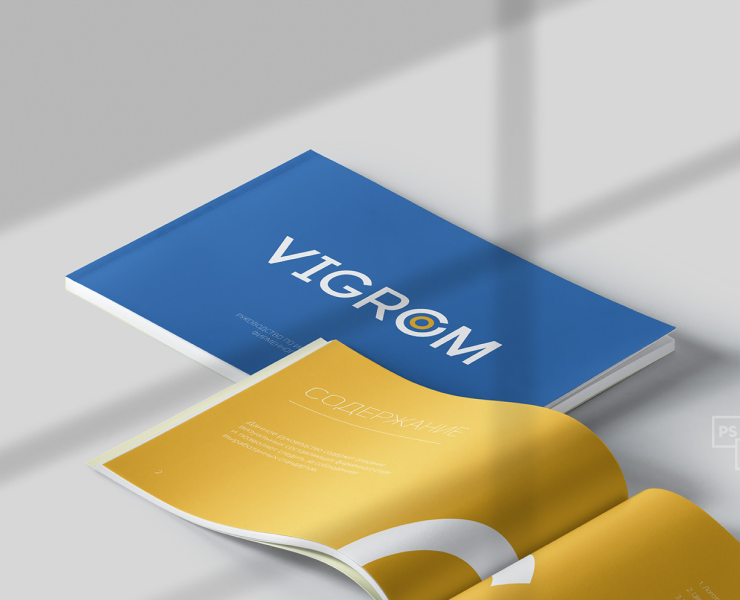 Identity Branding Guide «Vigrom» — Брендинг, Графика на Dprofile