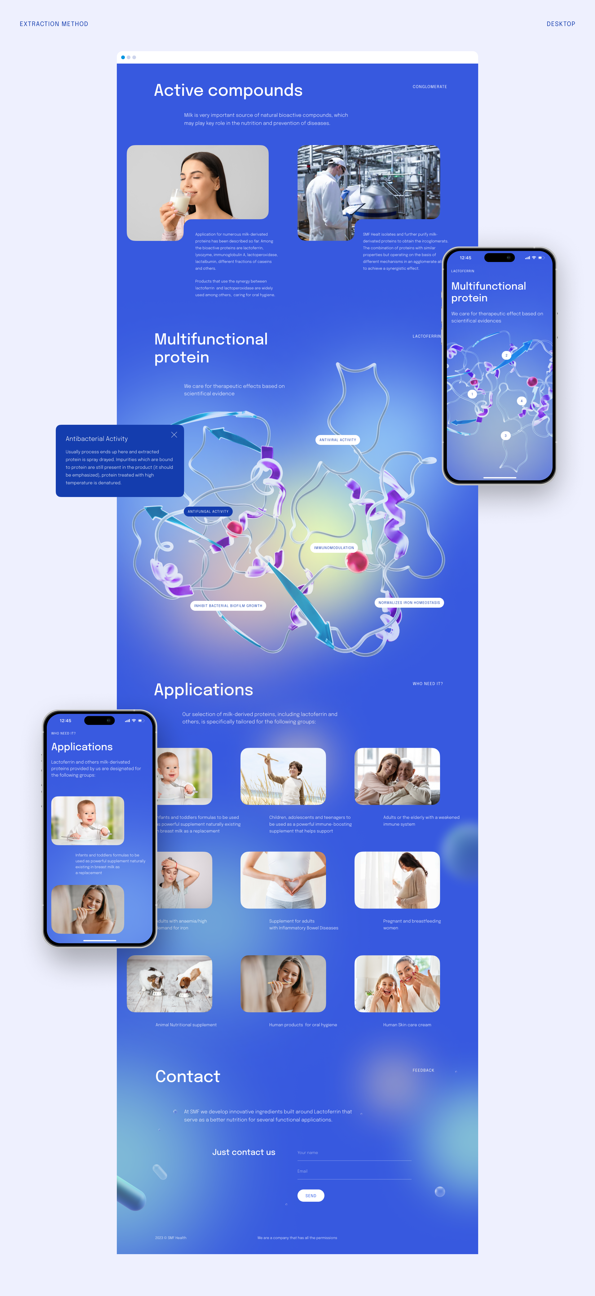 SMF Health | Landing page — Изображение №5 — Интерфейсы, 3D на Dprofile