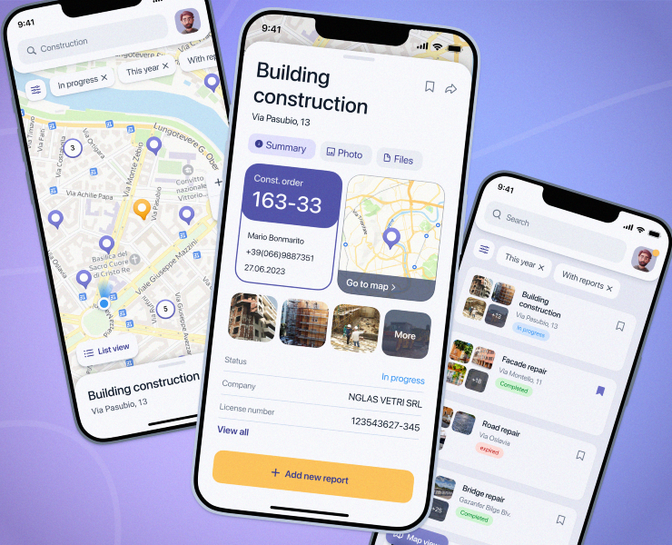 Mobile app for smart city management UX/UI на Dprofile