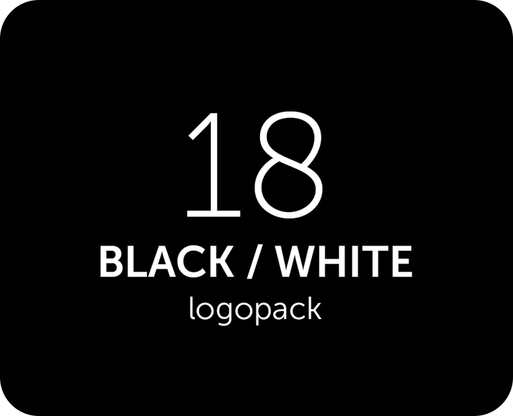 Black and White logopack на Dprofile
