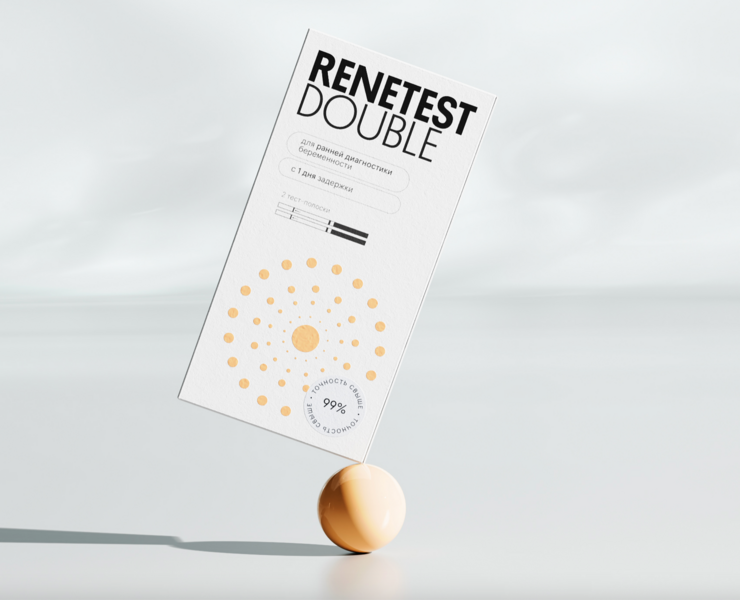 Renetest – Тесты на беременность — Брендинг, 3D на Dprofile