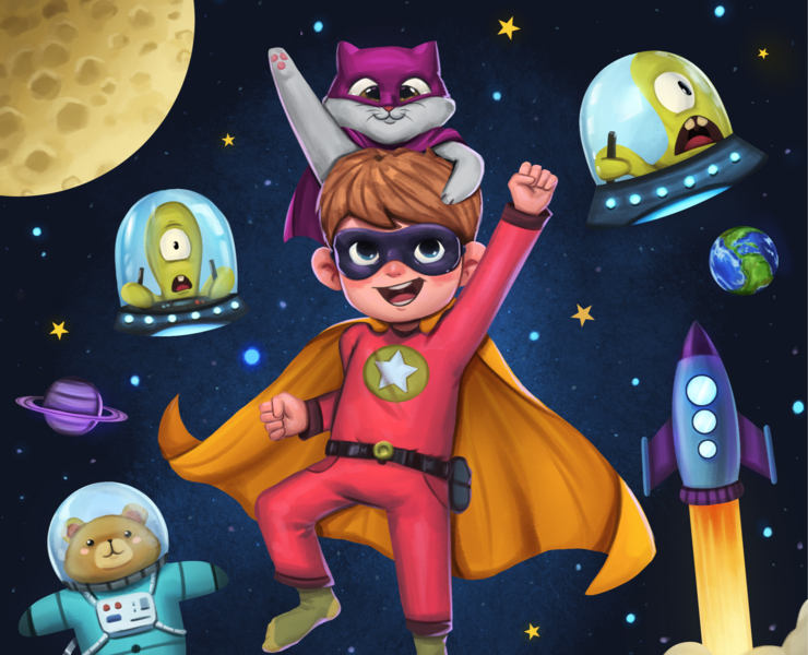 Супергерой — Иллюстрация на Dprofile