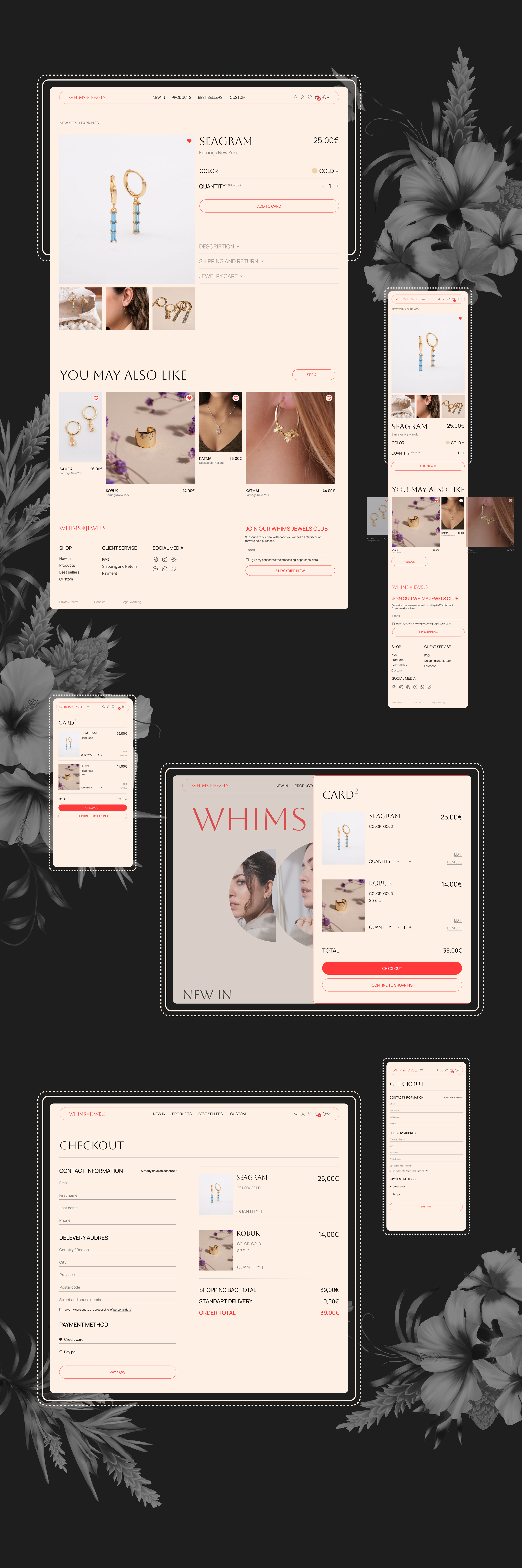 Whims Jewels | Redesign | E-commerce — Изображение №7 — Интерфейсы на Dprofile