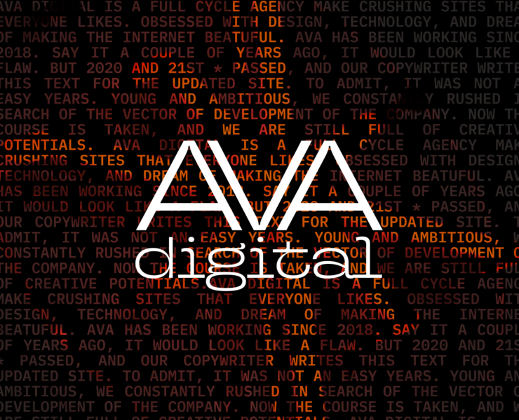 AVA digital - redesign concept website — Интерфейсы на Dprofile