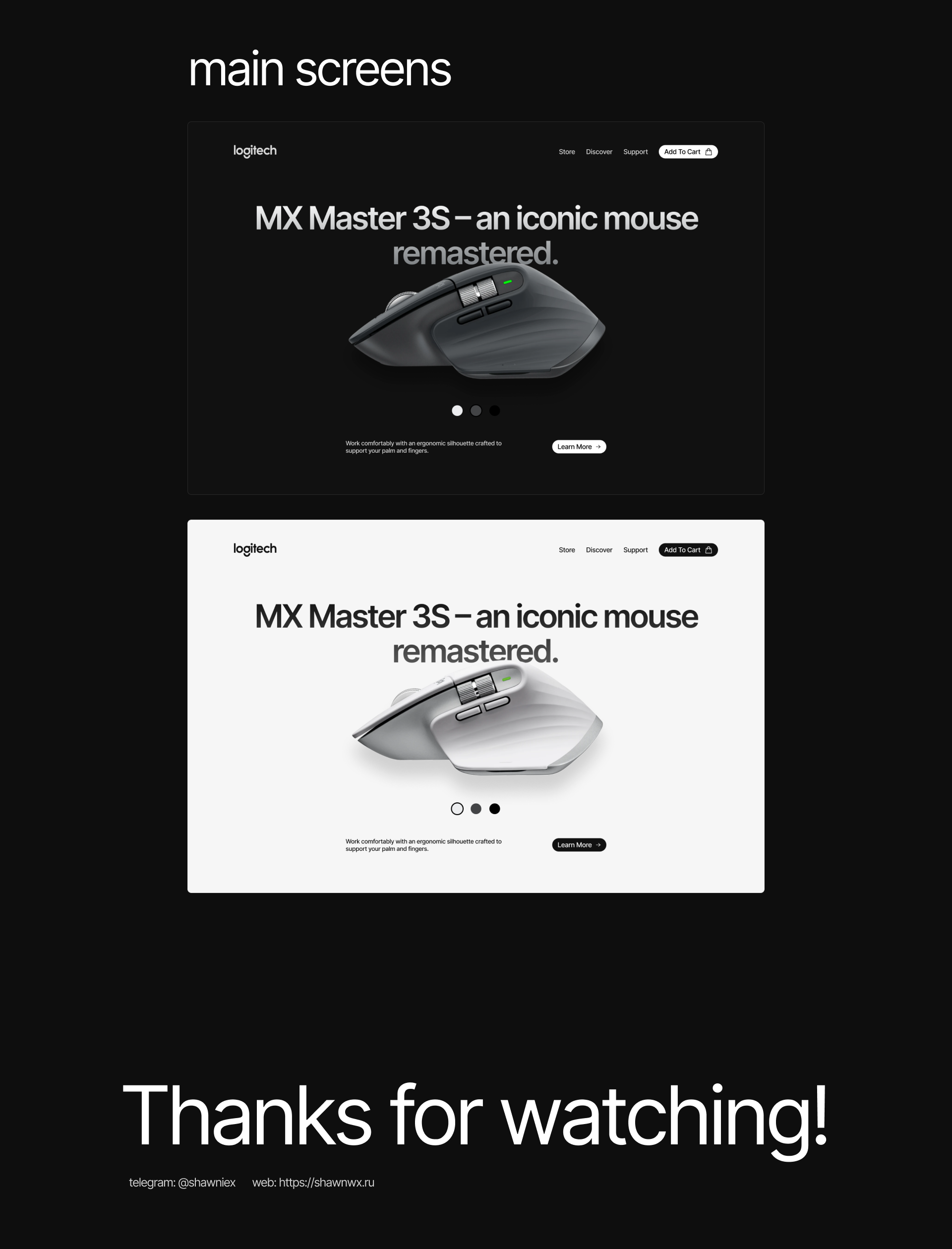 MX Master 3S - Web Design — Изображение №2 — Интерфейсы на Dprofile