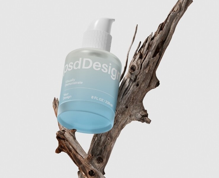 Cosmetic Bottle Mockup — Брендинг, 3D на Dprofile