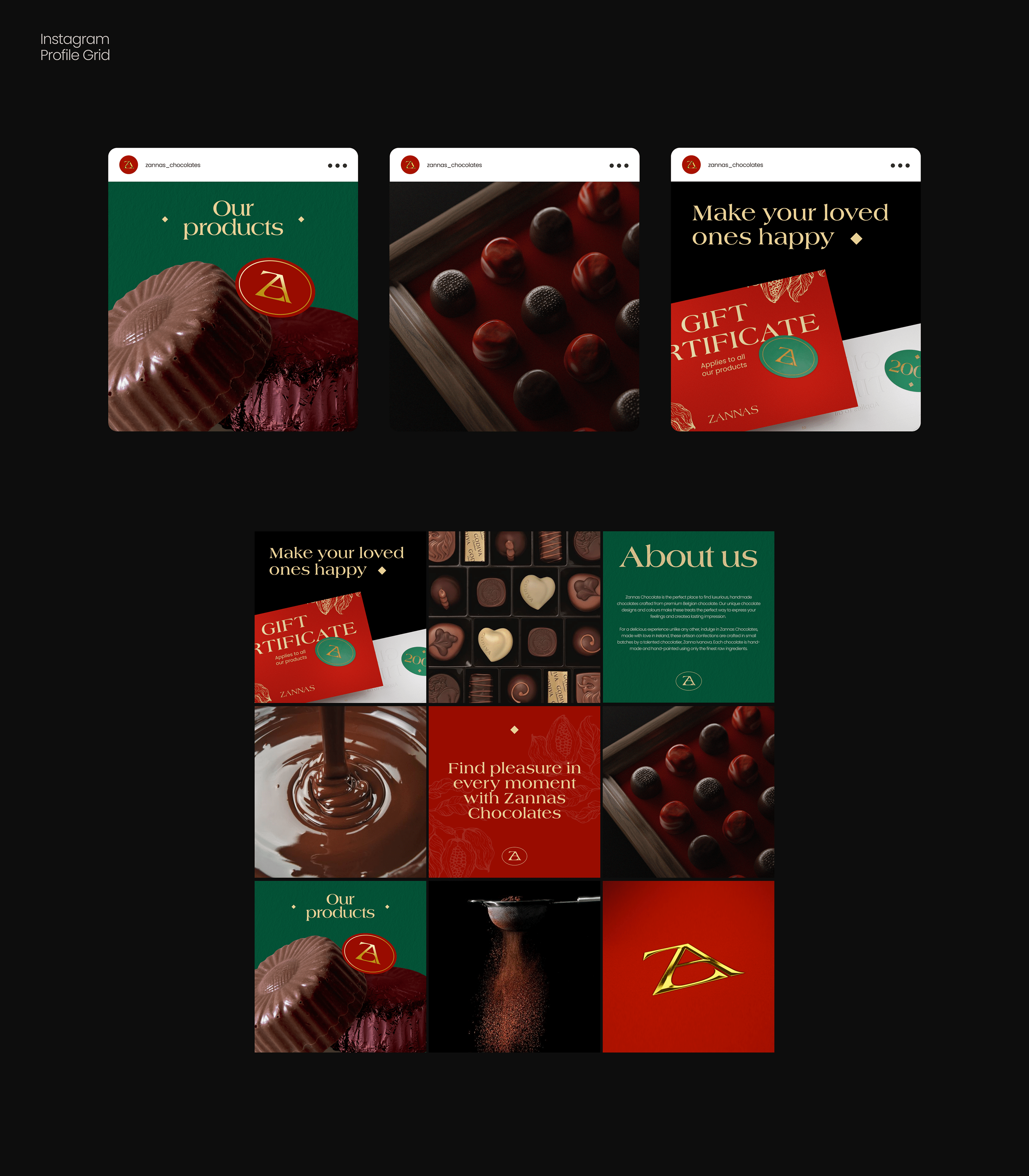 Zanna's Chocolates Visual Brand identity — Изображение №10 — Брендинг, 3D на Dprofile