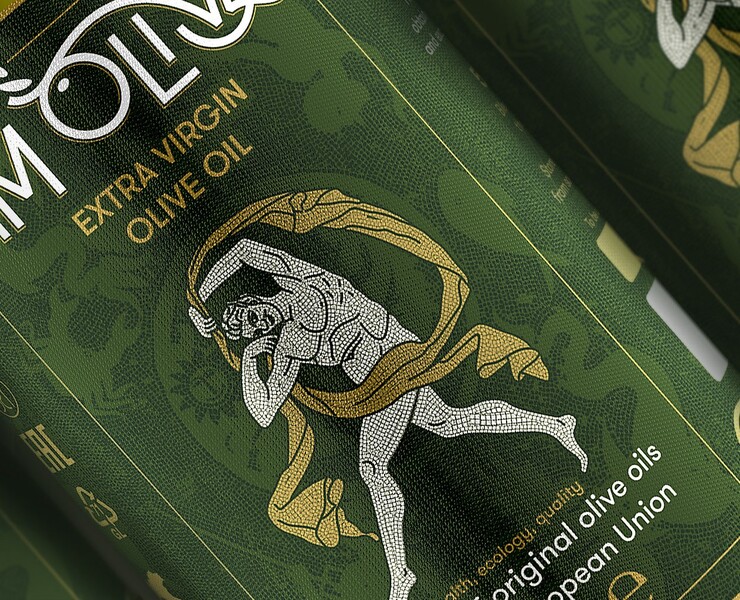 Дизайн упаковок оливкого масла на Dprofile