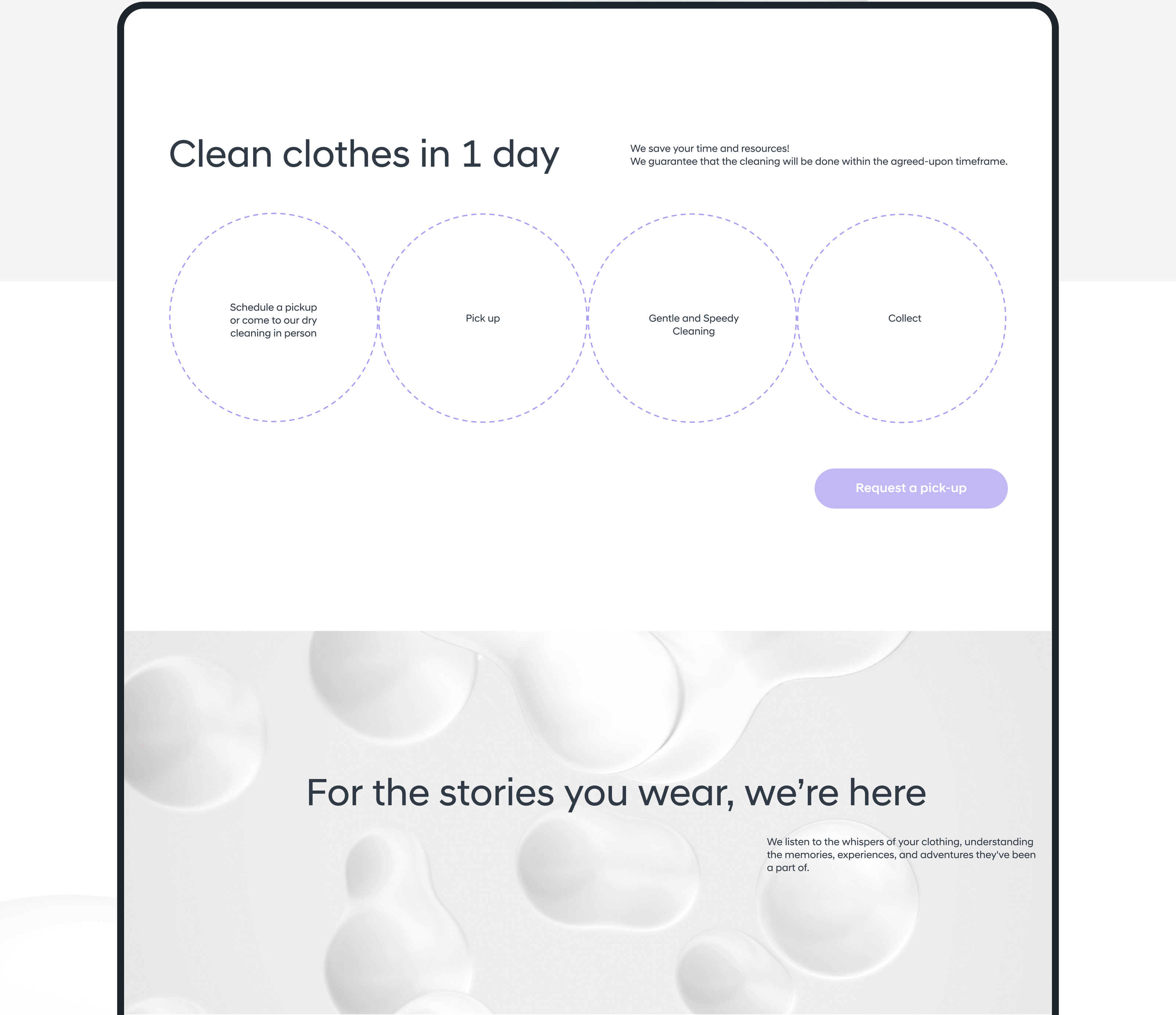 UI/UX Design | Serene | Dry cleaning — Изображение №6 — Интерфейсы на Dprofile
