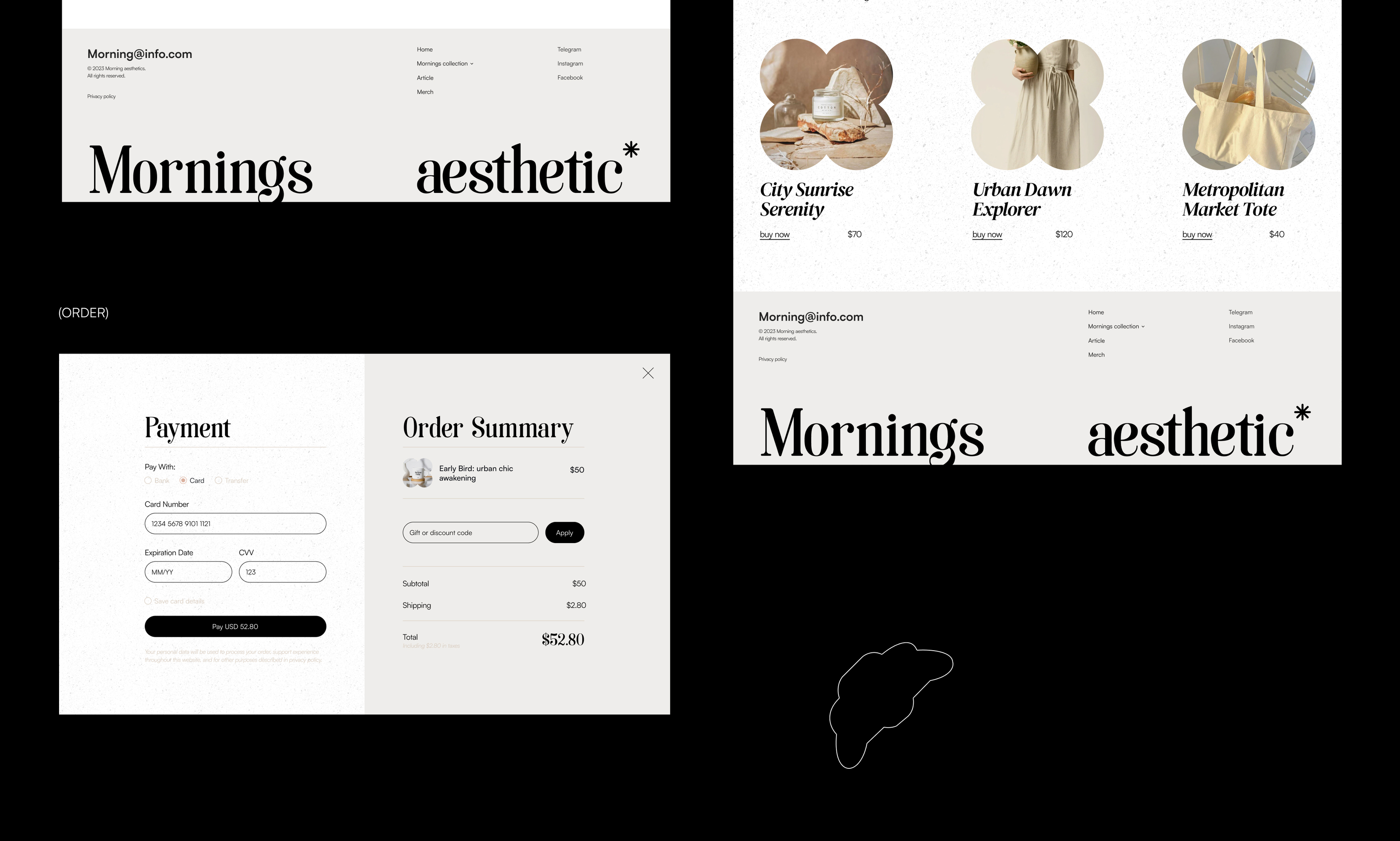 Morning aesthetics website UX/UI DESIGN — Изображение №18 — Интерфейсы, Анимация на Dprofile