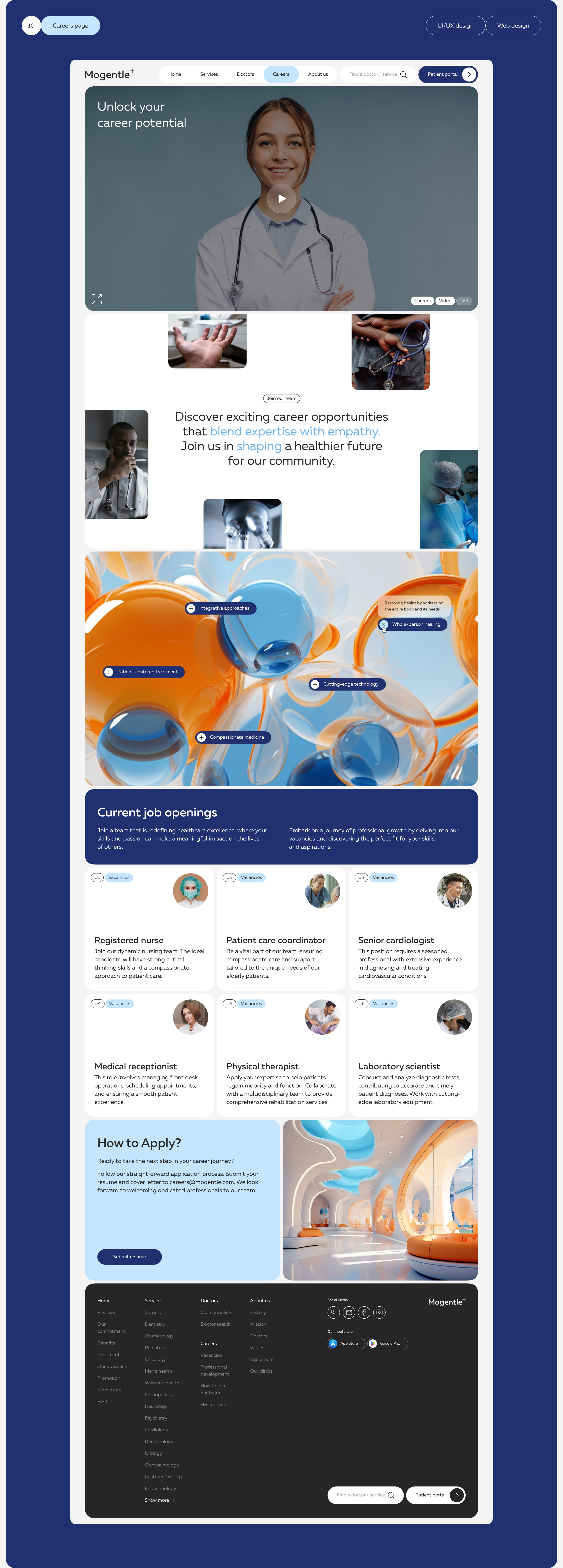 Mogentle clinic / Website design / UI UX / Branding — Изображение №22 — Интерфейсы, Брендинг на Dprofile