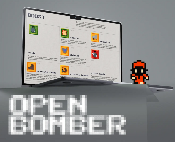 OpenBomber Website — Интерфейсы на Dprofile