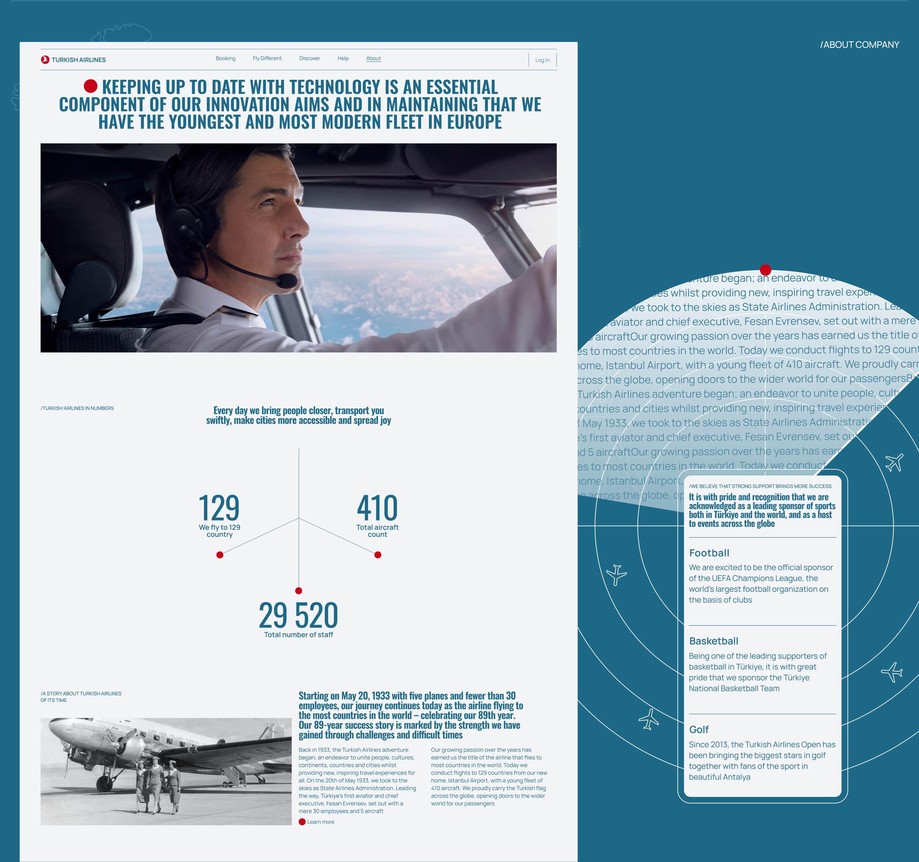 Turkish Airlines | Website Redesign — Изображение №4 — Интерфейсы на Dprofile