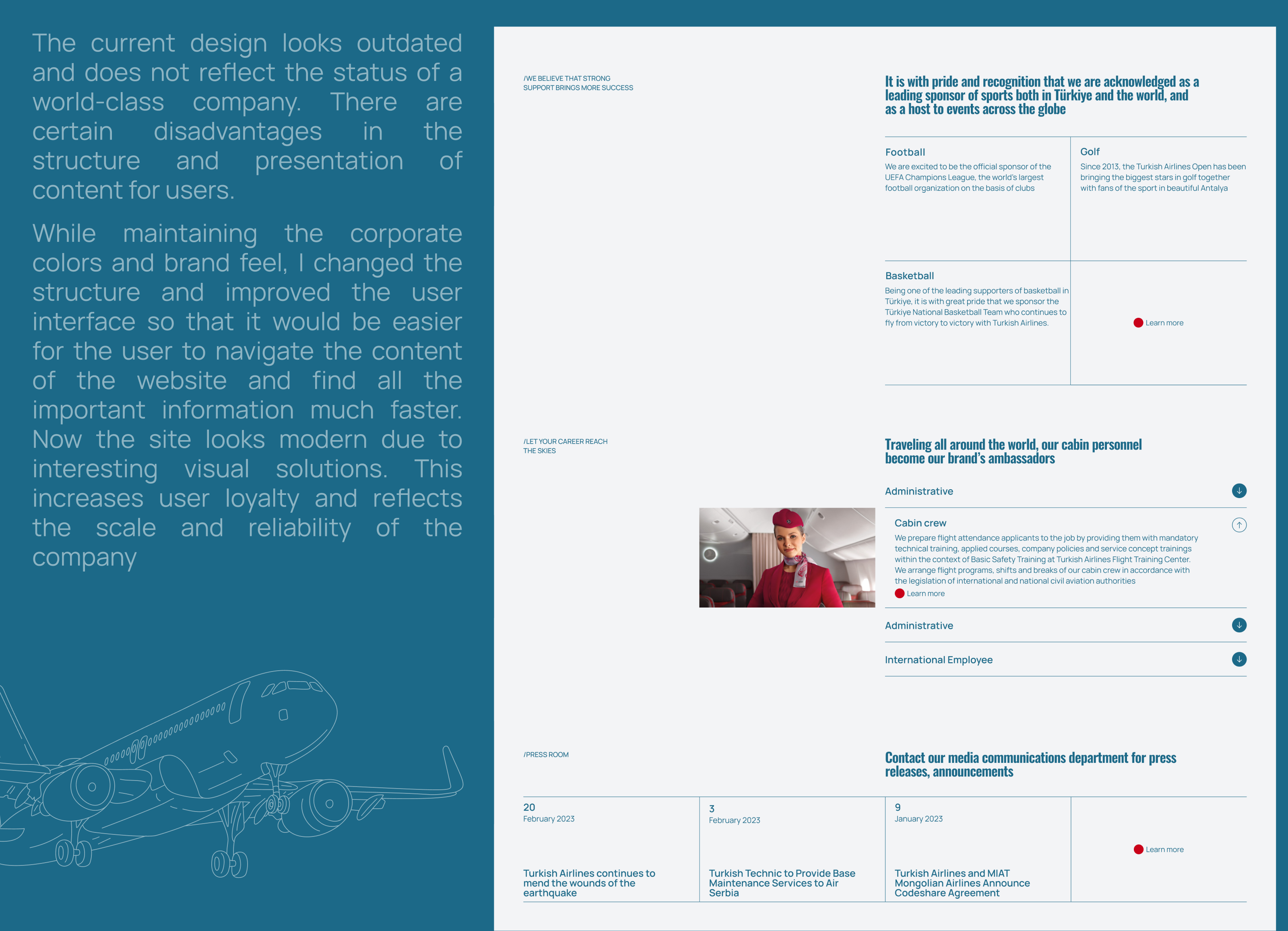 Turkish Airlines | Website Redesign — Изображение №5 — Интерфейсы на Dprofile