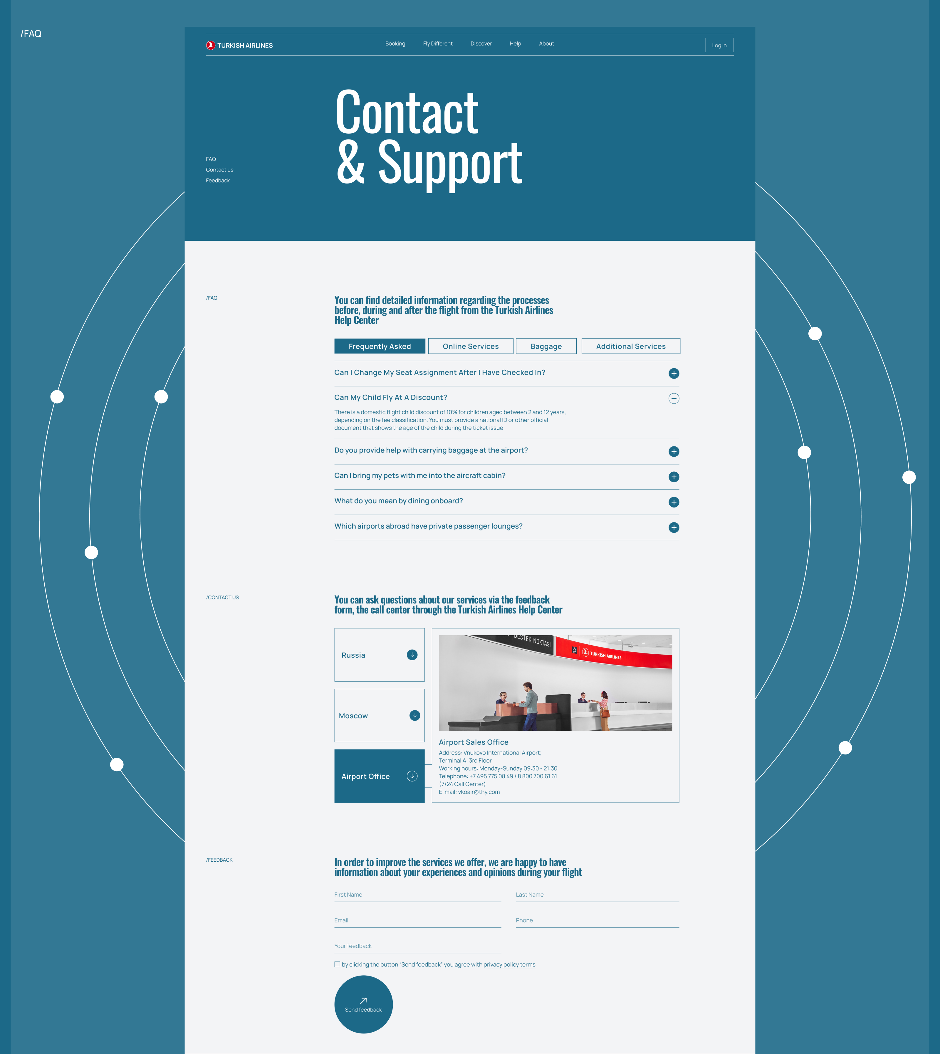 Turkish Airlines | Website Redesign — Изображение №7 — Интерфейсы на Dprofile