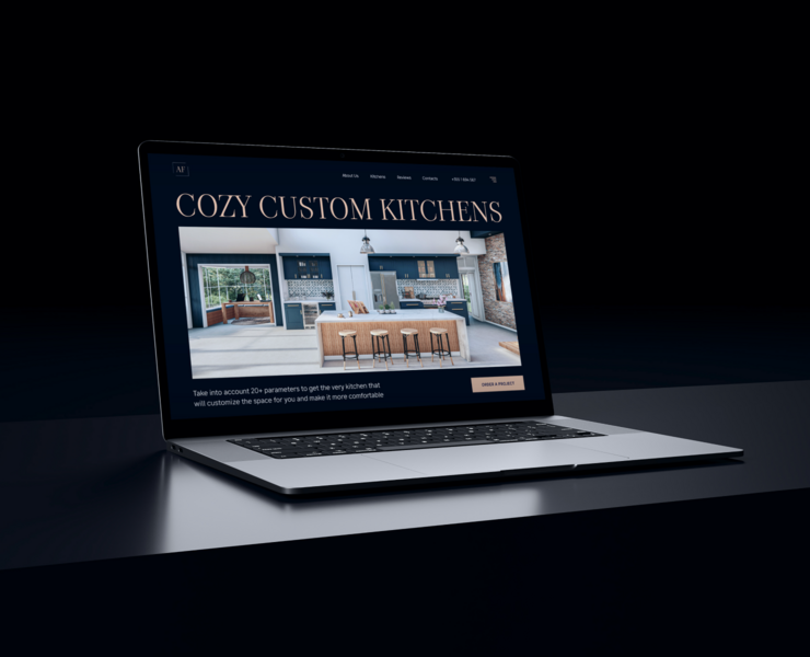 Kitchens Factory Website — Интерфейсы, Брендинг на Dprofile