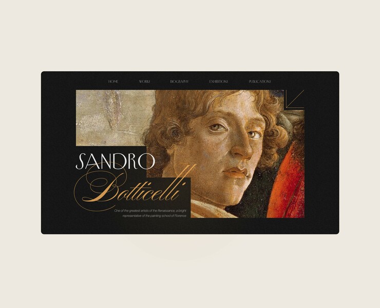 Art Sandro Botticelli — Интерфейсы на Dprofile