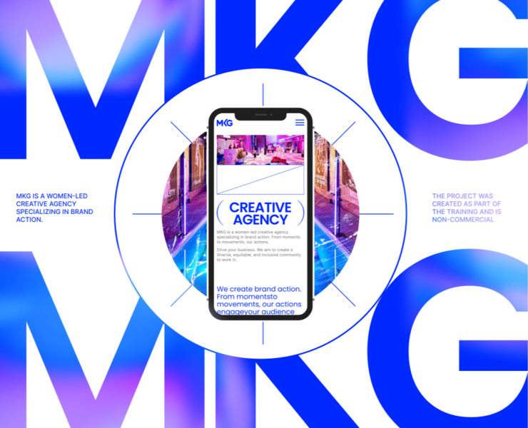 MKG Agency E-commerce — Интерфейсы, Брендинг на Dprofile