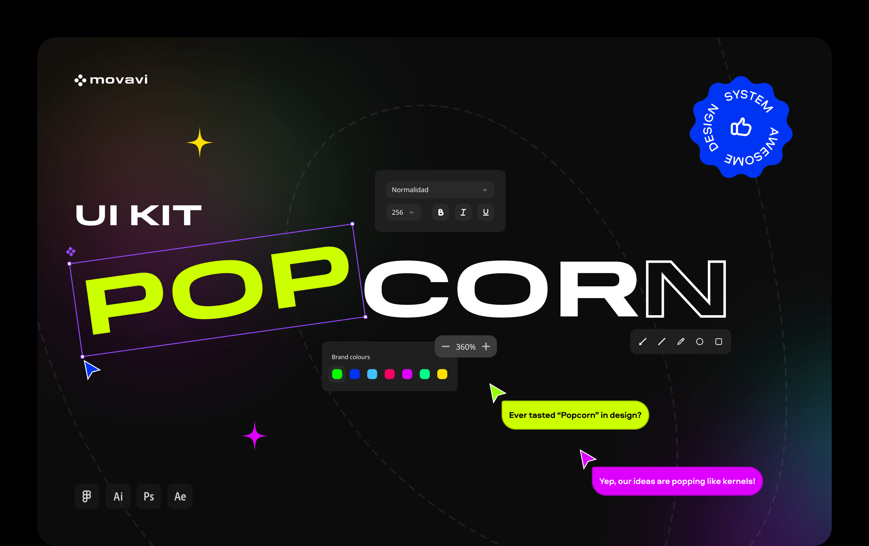 Popcorn Kit — Movavi product design system — Изображение №1 — Интерфейсы, Брендинг на Dprofile