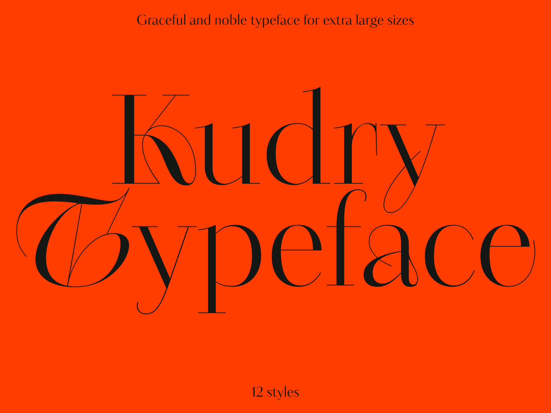 Kudry Typeface — Изображение №1 — Графика на Dprofile