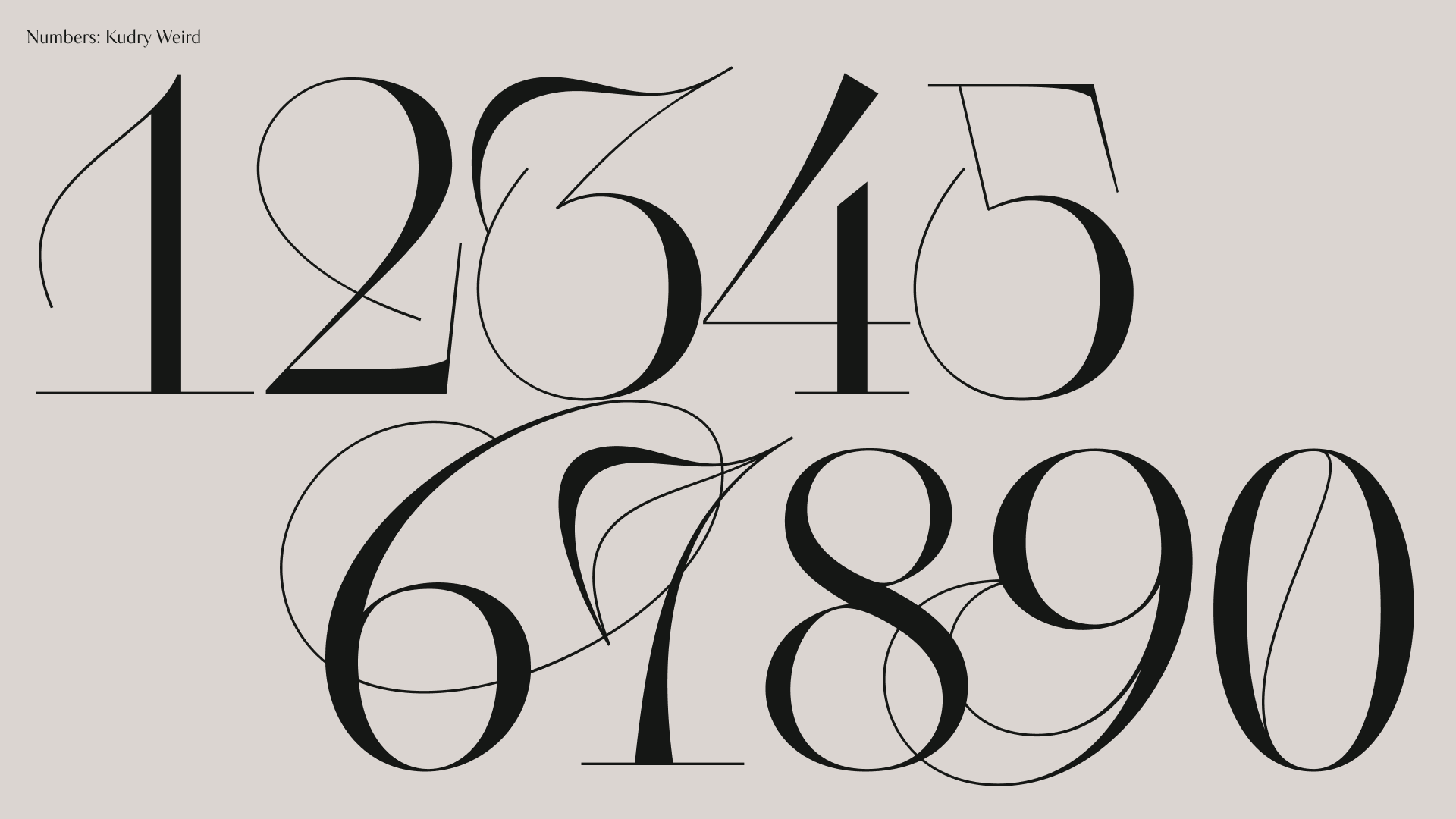Kudry Typeface — Изображение №19 — Графика на Dprofile