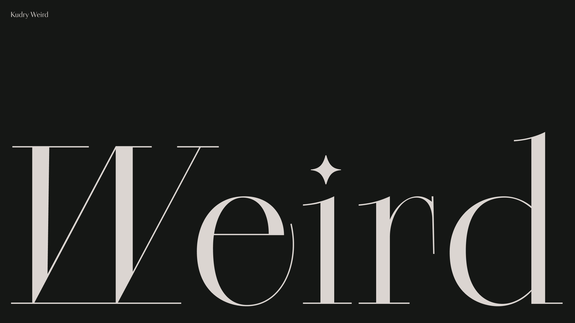 Kudry Typeface — Изображение №5 — Графика на Dprofile