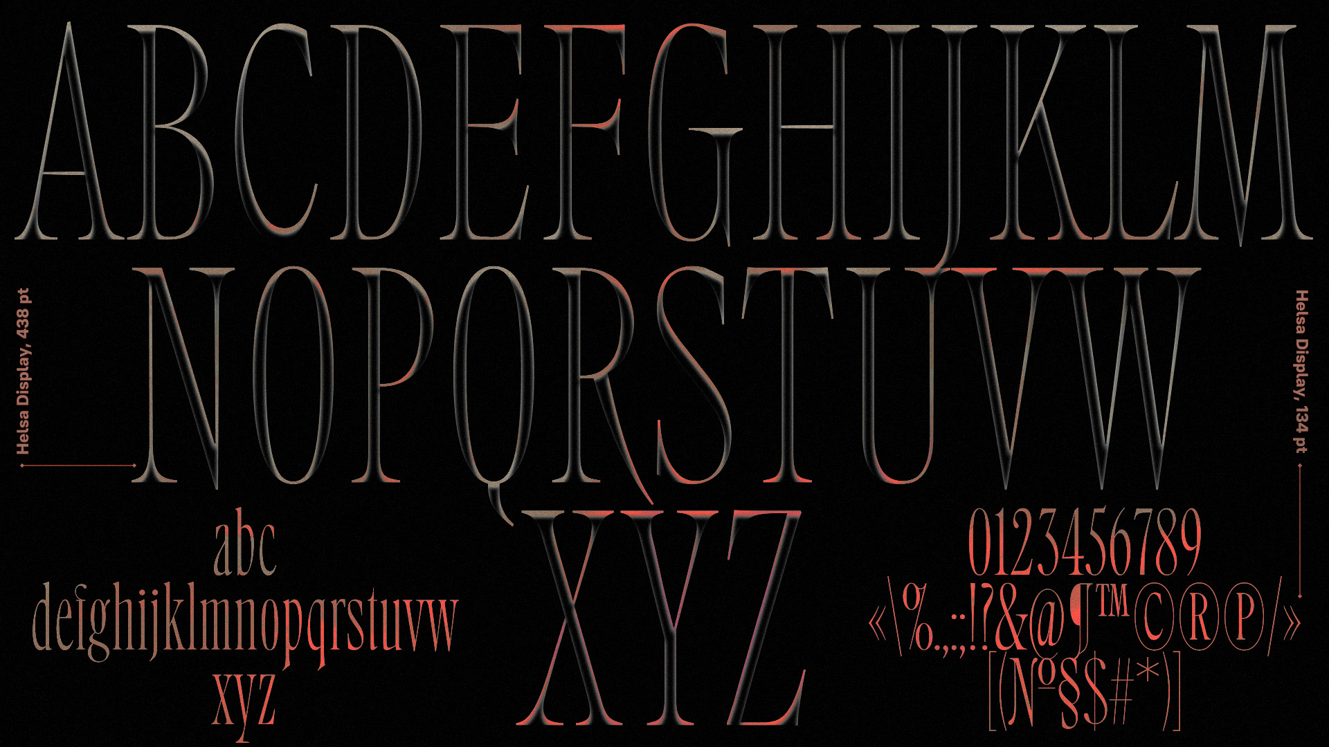Helsa Display Typeface — Изображение №6 — Графика на Dprofile