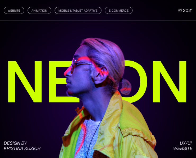 Neon sign | e-commerce на Dprofile