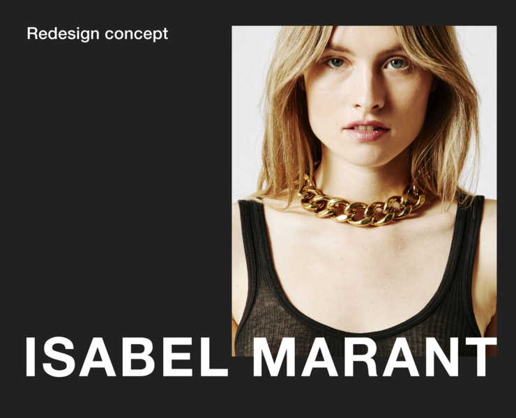 ISABEL MARANT — Redesign UI/UX Concept — Интерфейсы, Анимация на Dprofile