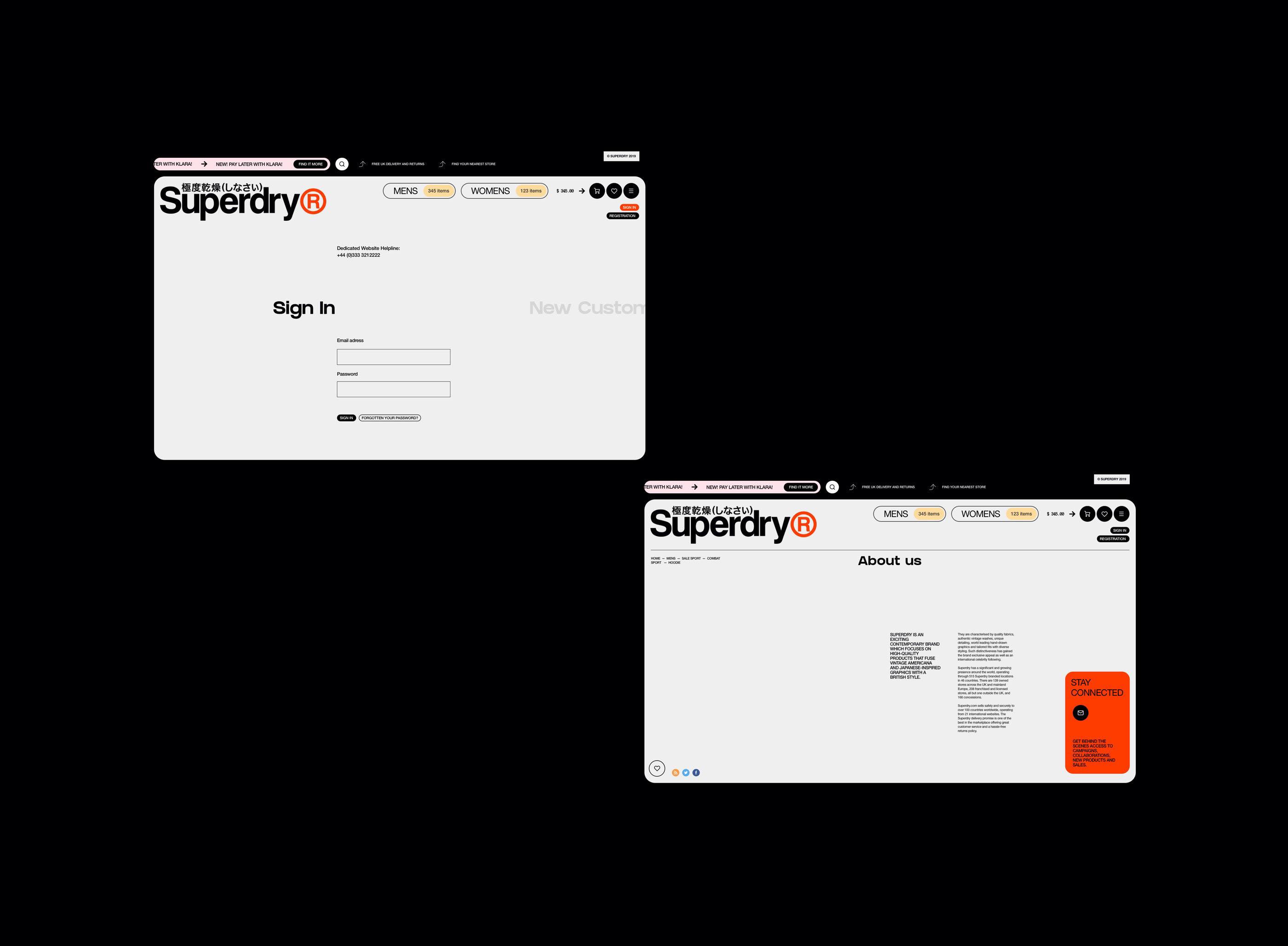 SUPERDRY® — Изображение №28 — Интерфейсы на Dprofile