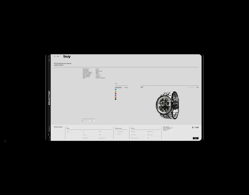 REACTOR® — Интерфейсы, Брендинг, 3D на Dprofile