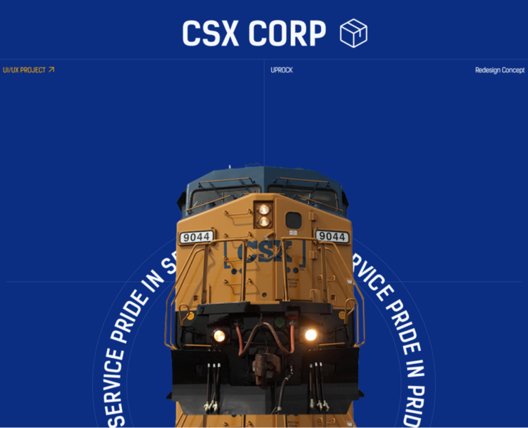 REDESIGN WEBSITE CSX Cargo transportation на Dprofile